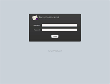 Tablet Screenshot of correo.uap.edu.ar